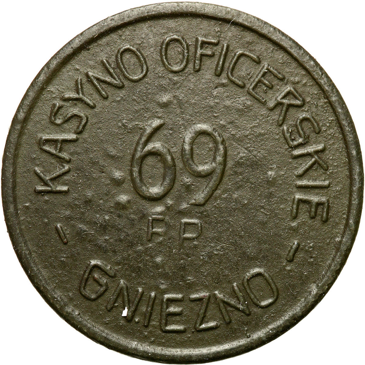 Gniezno - 1 złoty Kasyna Oficerskiego 69 Pułku Piechoty